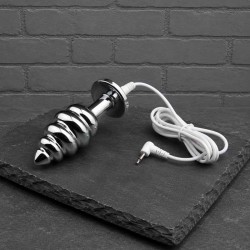 Ribbed Bipolar E-Stim Plug|Zoolix|TV|Anal toys
