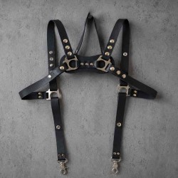 Bondage Mercenary Harness Leather|® XLeathers|TV|BDSM Harnas