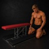 Sklavenkäfig -BDSM-METAL BANK mit DOGGY Leder GESTELL|® XLeathers|TV|BDSM Sling Schaukeln