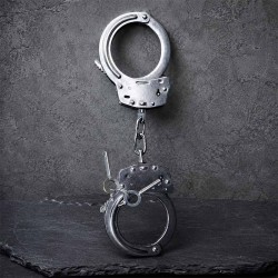 Echte Profi Handschellen aus gehärtetem Stahl|® XLeathers|TV|BDSM Fesseln