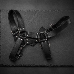 XLS Leather Studded Harness|® XLeathers|TV|BDSM Harnas