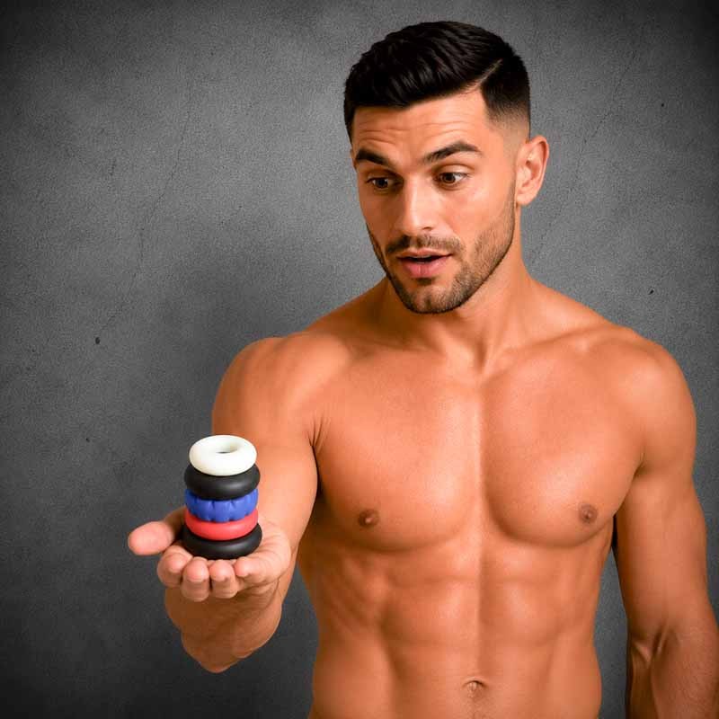 Knaller des Monats – 5er Cock- & Ball-Stretcher-Ringe Set aus Silikon für nur 15 €|Zoolix|TV|Penisringe