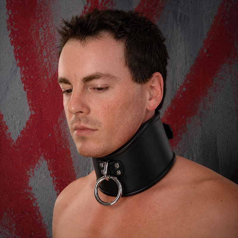 Posture Collar Anatomisch geformtes 6,5 cm breit mit O-Ring|® XLeathers|TV|BDSM Fesseln