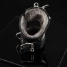 Menottes en cuir avec rembourrage en fourrure douce|® XLeathers|TV|Bondage BDSM
