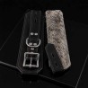 Leder-Handfesseln mit weicher Fellpolsterung|® XLeathers|TV|BDSM Fesseln