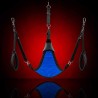 Trigonaler Sling für Fisting – Komplettset aus Canvas Blau|665|TV|BDSM Sling Schaukeln