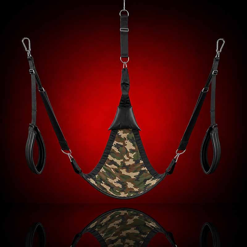Trigonal sling for fisting – complete set made of canvas Camouflage|665|TV|BDSM slinger