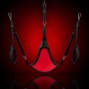 Trigonaler Sling für Fisting – Komplettset aus Canvas Rot|665|TV|BDSM Sling Schaukeln