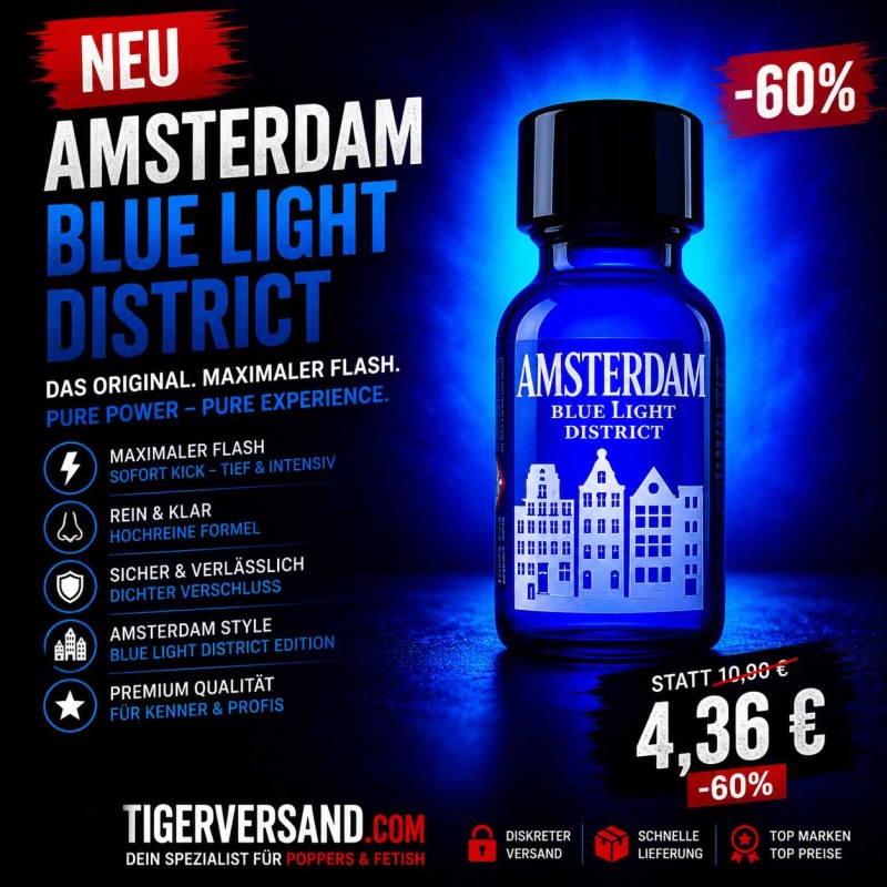Amsterdam Blue Light District 24ml|PWD EUROPE|TV|Pentylnitrit Poppers