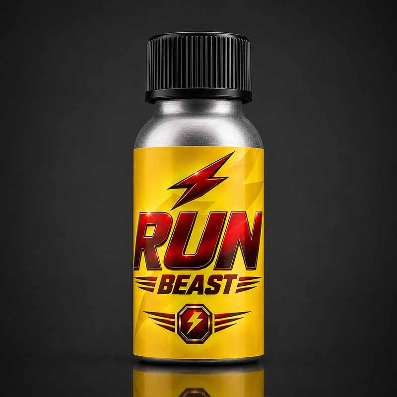 RUN BEAST ALU BOTTLE 24 ML|ALPHA POPPERS|TV|Pentylnitrit Poppers