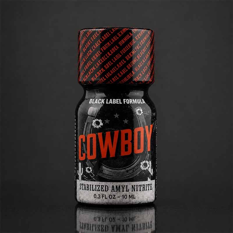 Cowboy Zwart Label 10ml|PWD EUROPE|TV|Amylnitriet Poppers