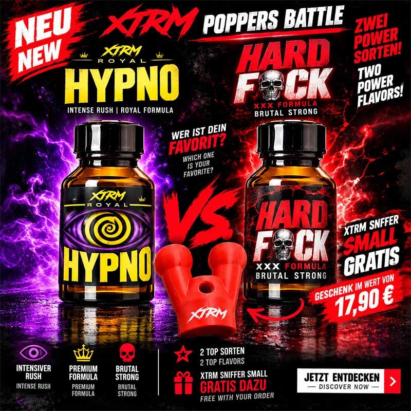 BATTLE – HYPNO vs. HARD FCK 2x 10 ml|ALPHA POPPERS|TV|Poppers & combinatiepakketten