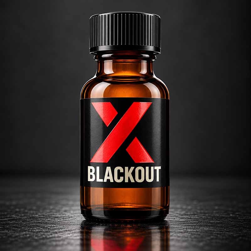 X BLACKOUT 30 ml|ALPHA POPPERS|TV|Pentylnitrite Poppers