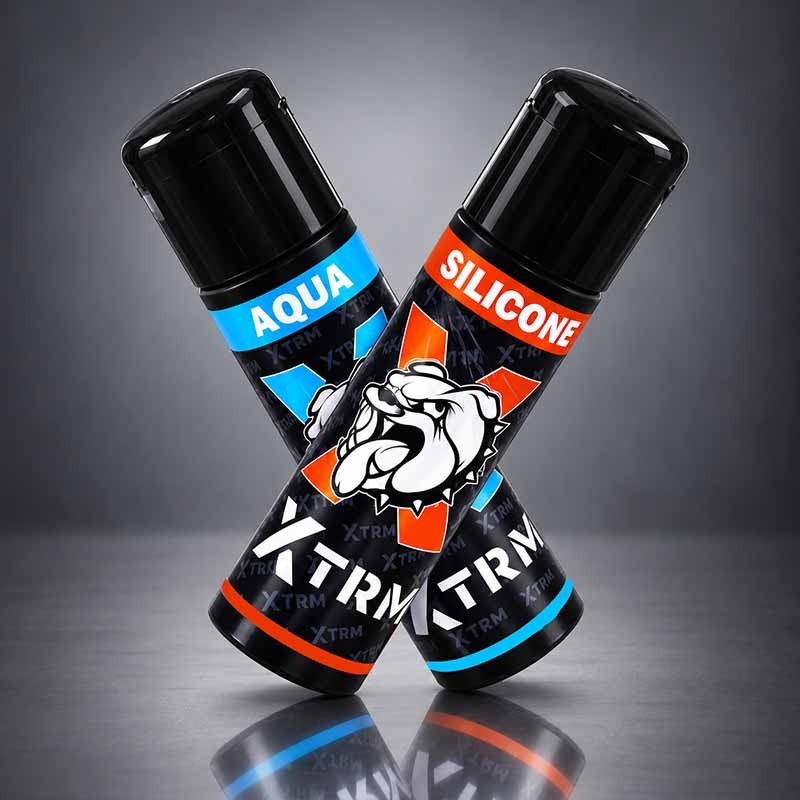 set van 2 XTRM, AQUA + SILICONE 200 ml|XTRM|TV|Glijmiddel gel