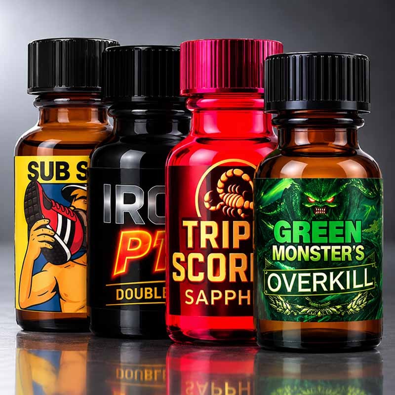 4 petits brûleurs à pied|ALPHA POPPERS|TV|Poppers & Packs combinés