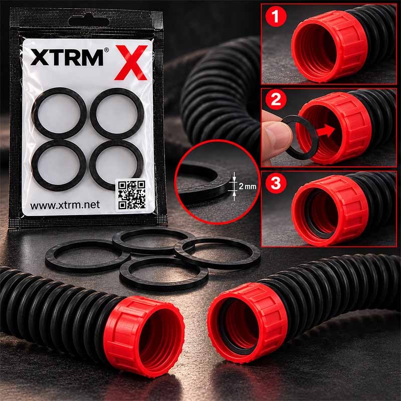 XTRM Dichtungsringe Ø40mm für Gasmasken - 4er-Set|XTRM|TV|Breath-Play-Gear