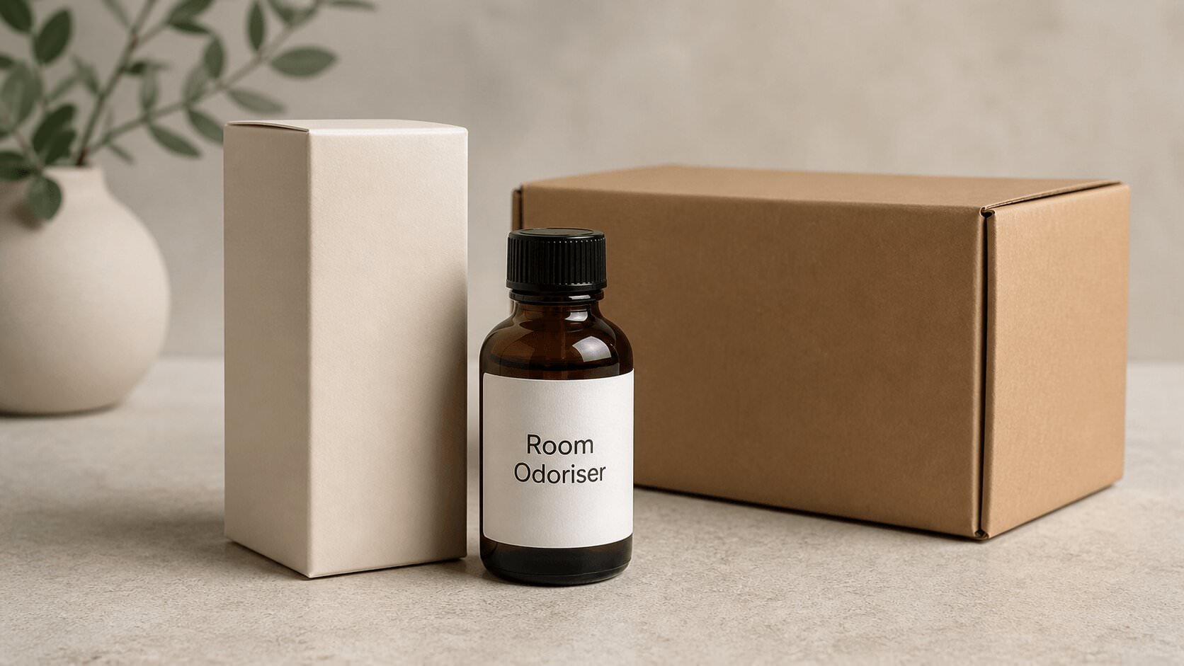 Poppers-Fläschchen mit Room-Odoriser-Etikett und diskreter Verpackung