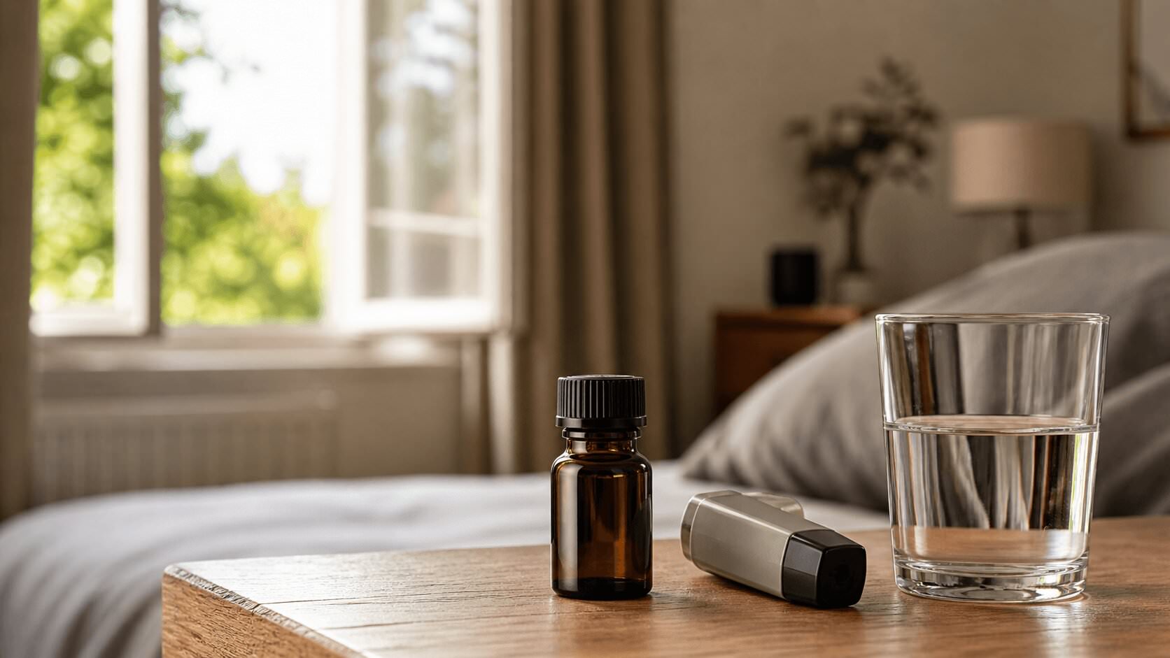 Poppers use during sex with bottle, inhaler, water and open window