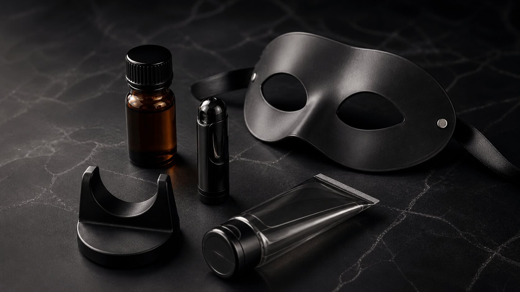 Accessoires poppers pour le sexe avec inhalateur, masque, support et lubrifiant