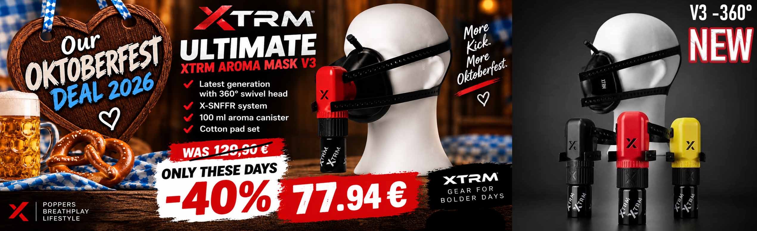 XTRM V3 ULTIMATE 360° Premium Aromamask